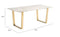 Atlas Dining Table White & Gold