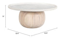 Savona Coffee Table White & Natural