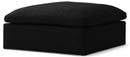 Serene Linen Deluxe Cloud Modular Overstuffed Ottoman