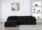 Serene 4 Piece Linen Deluxe Modular Overstuffed Reversible Sectional