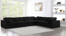 Serene 6 Piece Linen Deluxe Modular Overstuffed Reversible Sectional