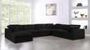 Serene 7 Piece Linen Deluxe Modular Overstuffed Reversible Sectional