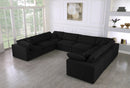 Serene 8 Piece Linen Deluxe Modular Overstuffed Sectional