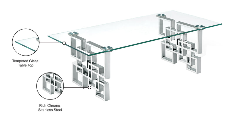 Alexis Chrome Coffee Table