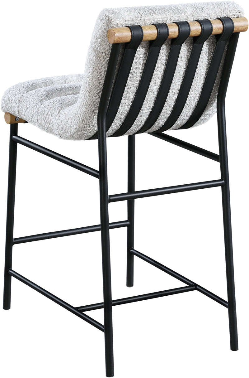 Burke Boucle Fabric Counter Stool