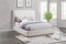 Celia Boucle Platform Bed Cream