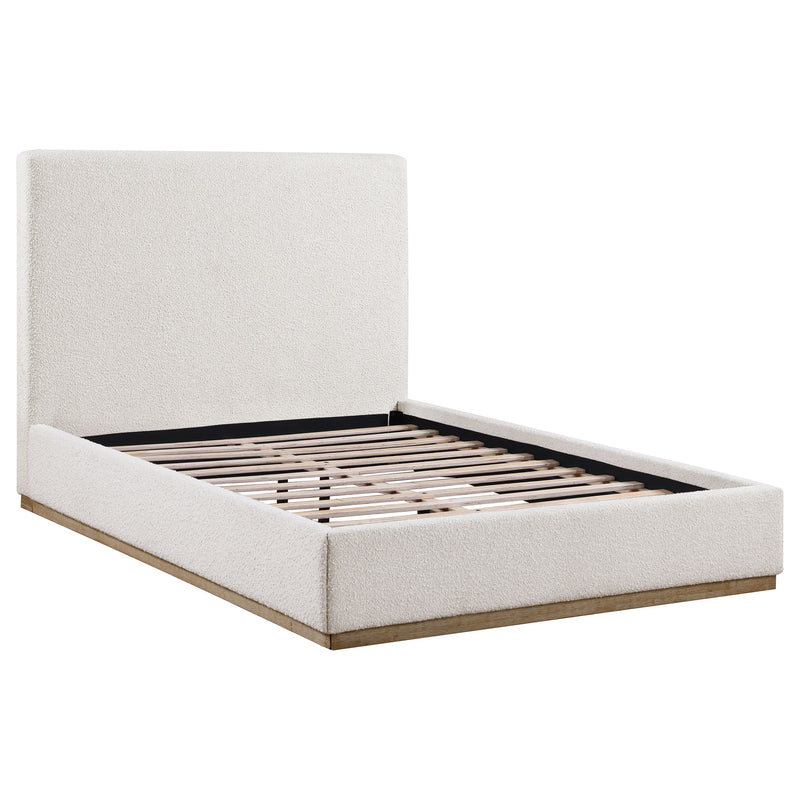 Celia Boucle Platform Bed Cream