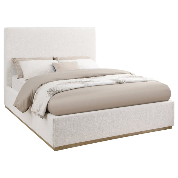 Celia Boucle Platform Bed Cream