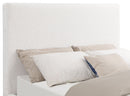 Celia Boucle Platform Bed Cream