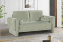 Madeline Chenille Fabric Loveseat