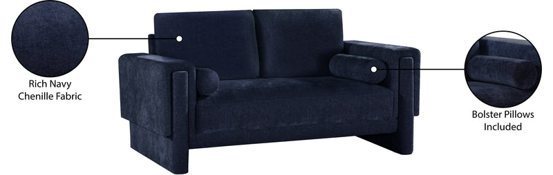 Madeline Chenille Fabric Loveseat