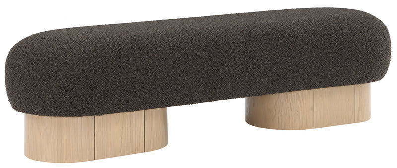 Robertson Boucle Fabric Bench