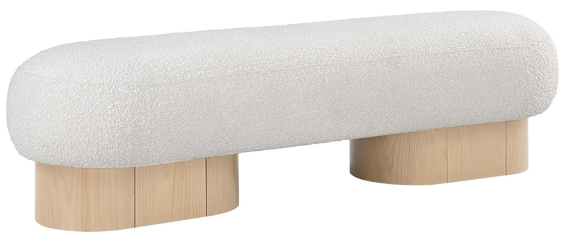 Robertson Boucle Fabric Bench