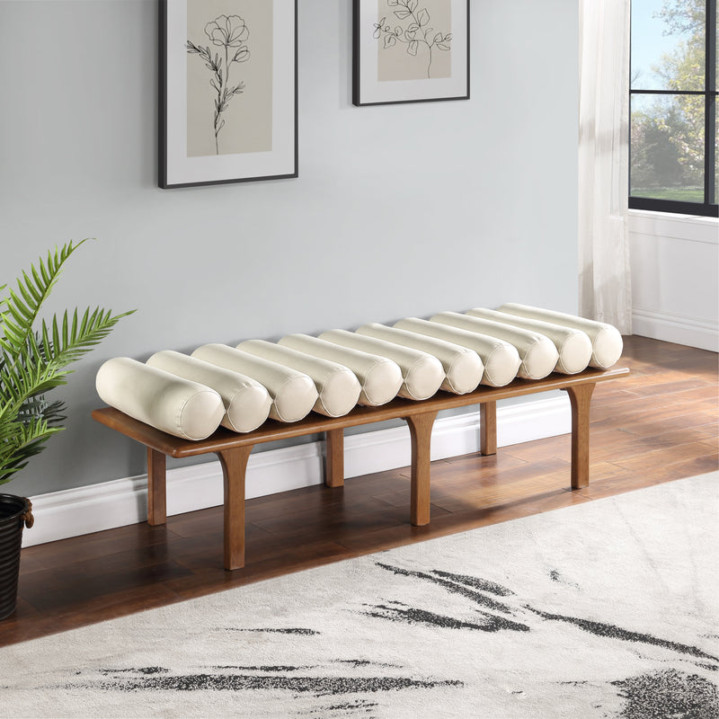 Landon Faux Leather Bench