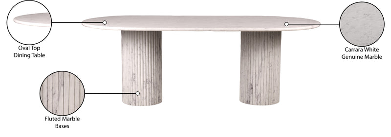 Messina Marble Dining Table