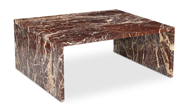 Rosa Coffee Table Rosso Levanto Marble