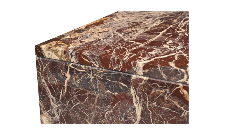 Rosa Coffee Table Rosso Levanto Marble