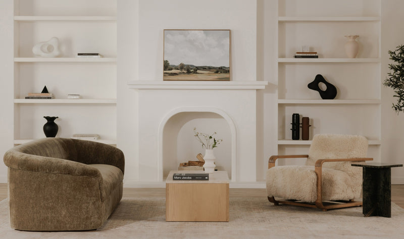 Blake Coffee Table Beige Travertine