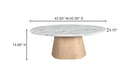 Evelyn Coffee Table Ashen Grey Matrix Marble