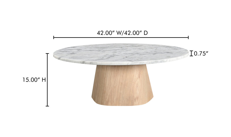 Evelyn Coffee Table Ashen Grey Matrix Marble