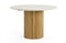 Modrest - Cambridge White Marble & Mango Round Dining Table