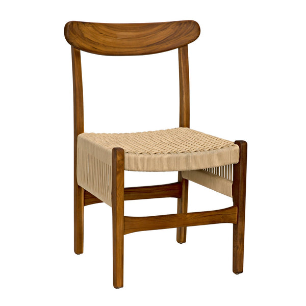 Shagira Chair, Teak with Woven Rope