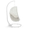 Hide Outdoor Patio Swing Chair With Stand in White