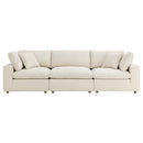 Cloud Down Filled  3 Piece Modular Sofa