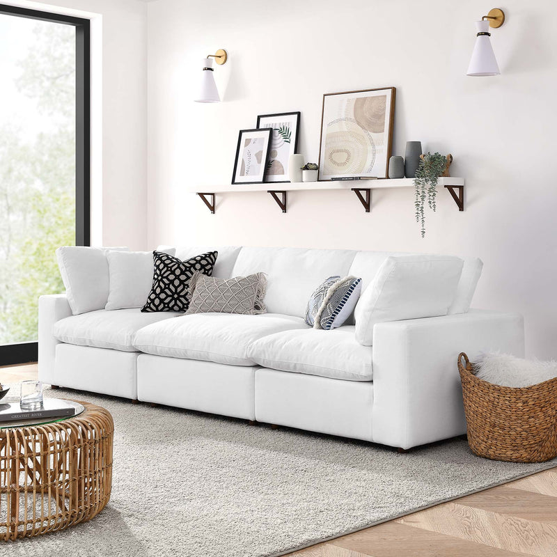 Cloud Down Filled  3 Piece Modular Sofa