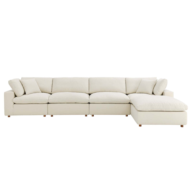 Cloud Down Filled 5 pcs Modular Sectional