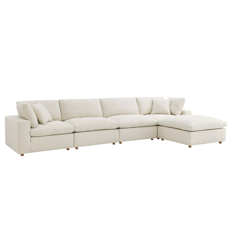 Cloud Down Filled 5 pcs Modular Sectional