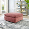 Commix Down Filled Overstuffed Performance Velvet Ottoman