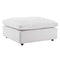 Commix Down Filled Overstuffed Performance Velvet Ottoman