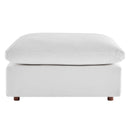 Commix Down Filled Overstuffed Performance Velvet Ottoman