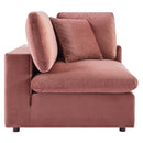 Commix Down Filled Overstuffed Performance Velvet Loveseat