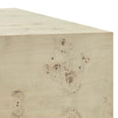 Cosmos 36" Square Burl Wood Coffee Table