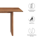 Amistad 60" Wood Dining Table