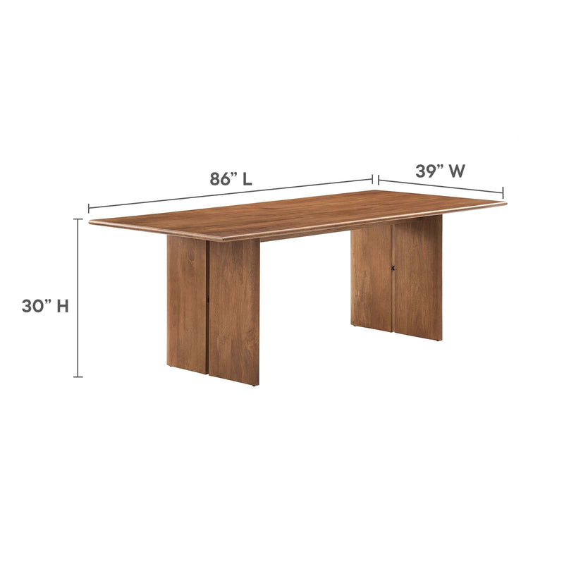 Amistad 86" Wood Dining Table