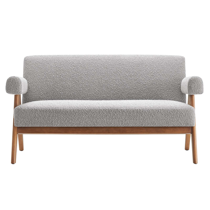 Lyra Boucle Fabric Loveseat