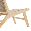 Saoirse Woven Rope Wood Accent Lounge Chair