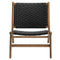 Saoirse Woven Rope Wood Accent Lounge Chair