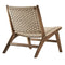 Saoirse Woven Rope Wood Accent Lounge Chair