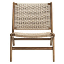 Saoirse Woven Rope Wood Accent Lounge Chair