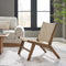 Saoirse Woven Rope Wood Accent Lounge Chair