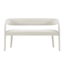 Pinnacle Boucle Fabric Accent Bench