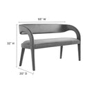 Pinnacle Performance Velvet Accent Bench