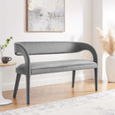 Pinnacle Performance Velvet Accent Bench