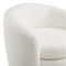 Affinity Upholstered Boucle Fabric Curved Back Armchair