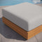 Tahoe Outdoor Patio Acacia Wood Ottoman