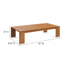 Tahoe Outdoor Patio Acacia Wood Coffee Table